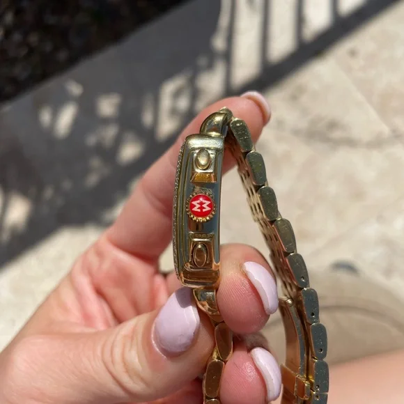 Michele Top of the Line Gold & Diamond Chronograph Women's Watch w/ Paper😍EUC - Picture 4 of 6